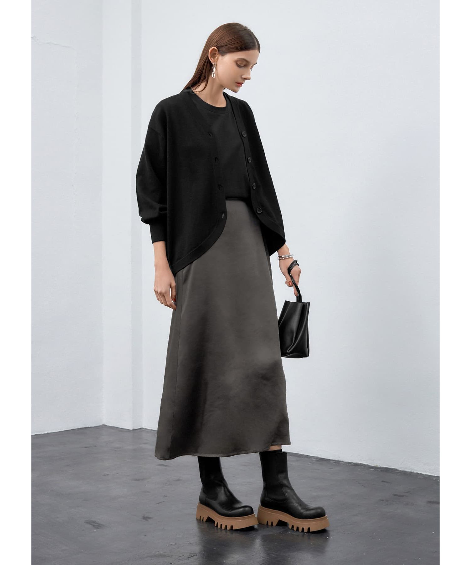 STYLE DELI「スムースタッチラウンドカーディガン」|カーディガン|