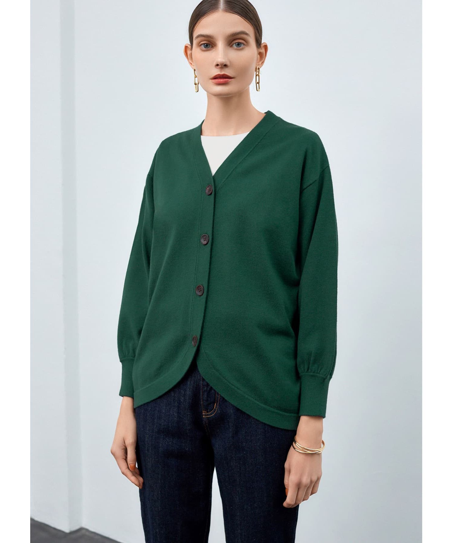 STYLE DELI「スムースタッチラウンドカーディガン」|カーディガン|