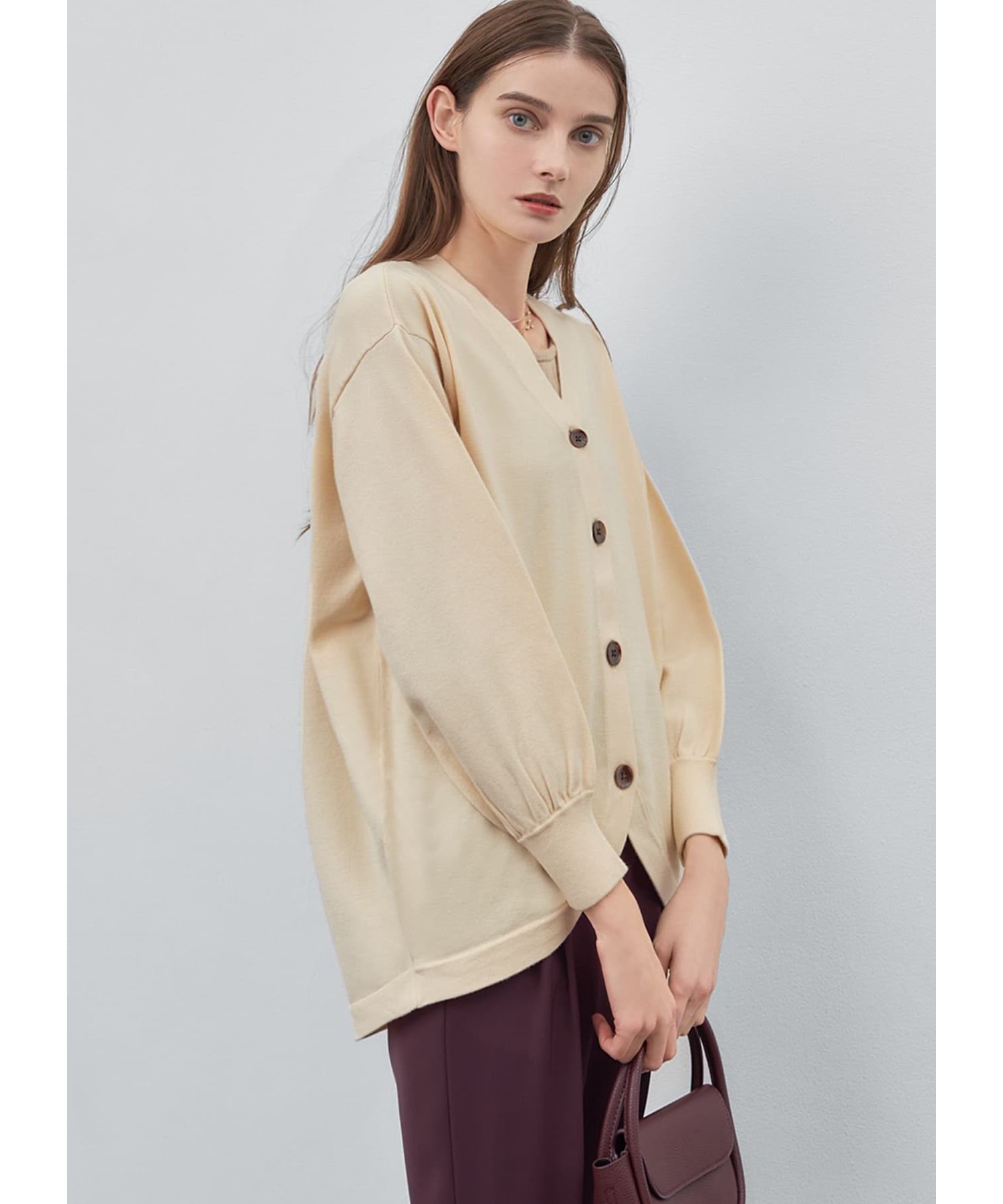 STYLE DELI「スムースタッチラウンドカーディガン」|カーディガン|