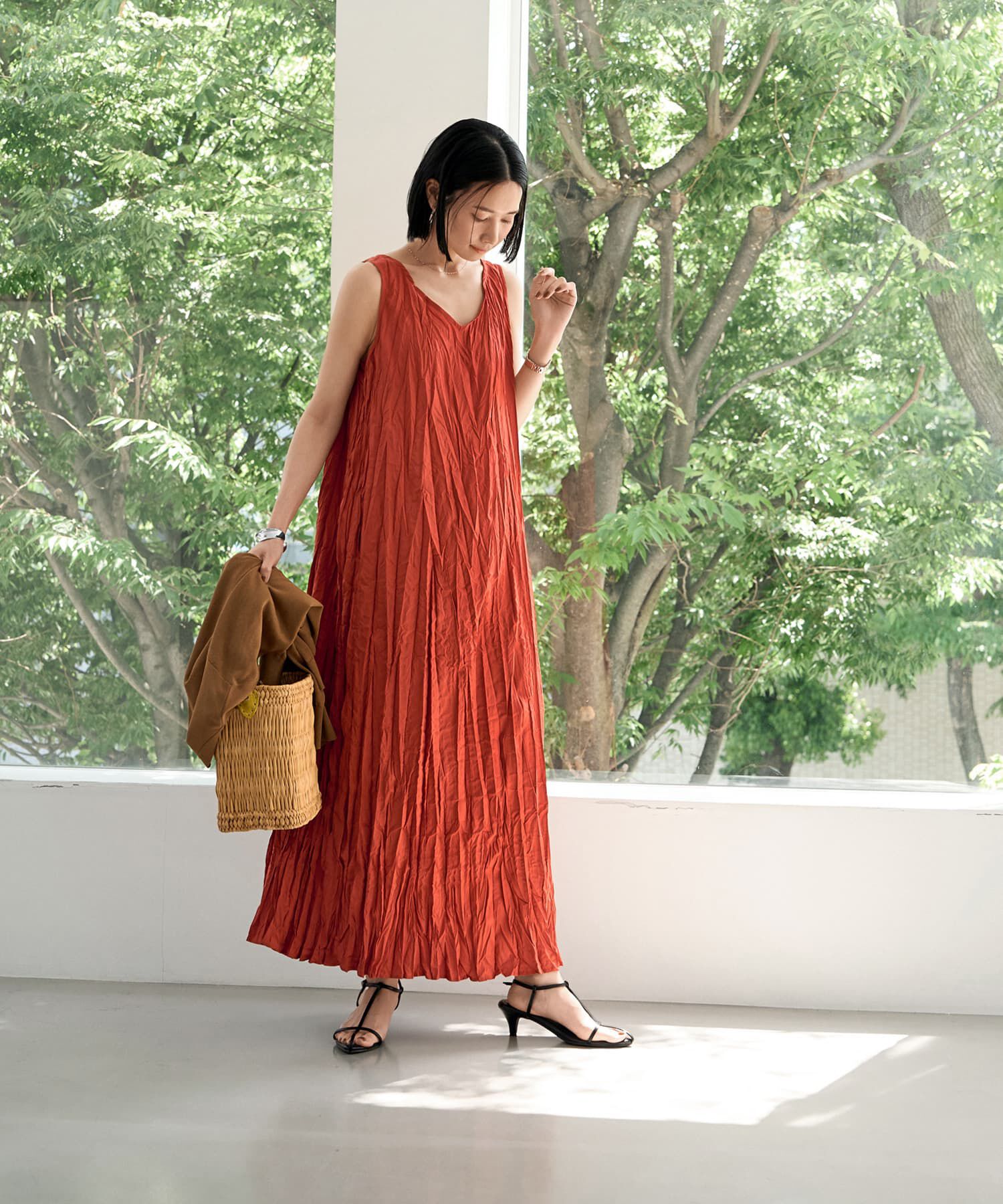 STYLE DELI「クリンクルニュアンスワンピース」|ワンピース|