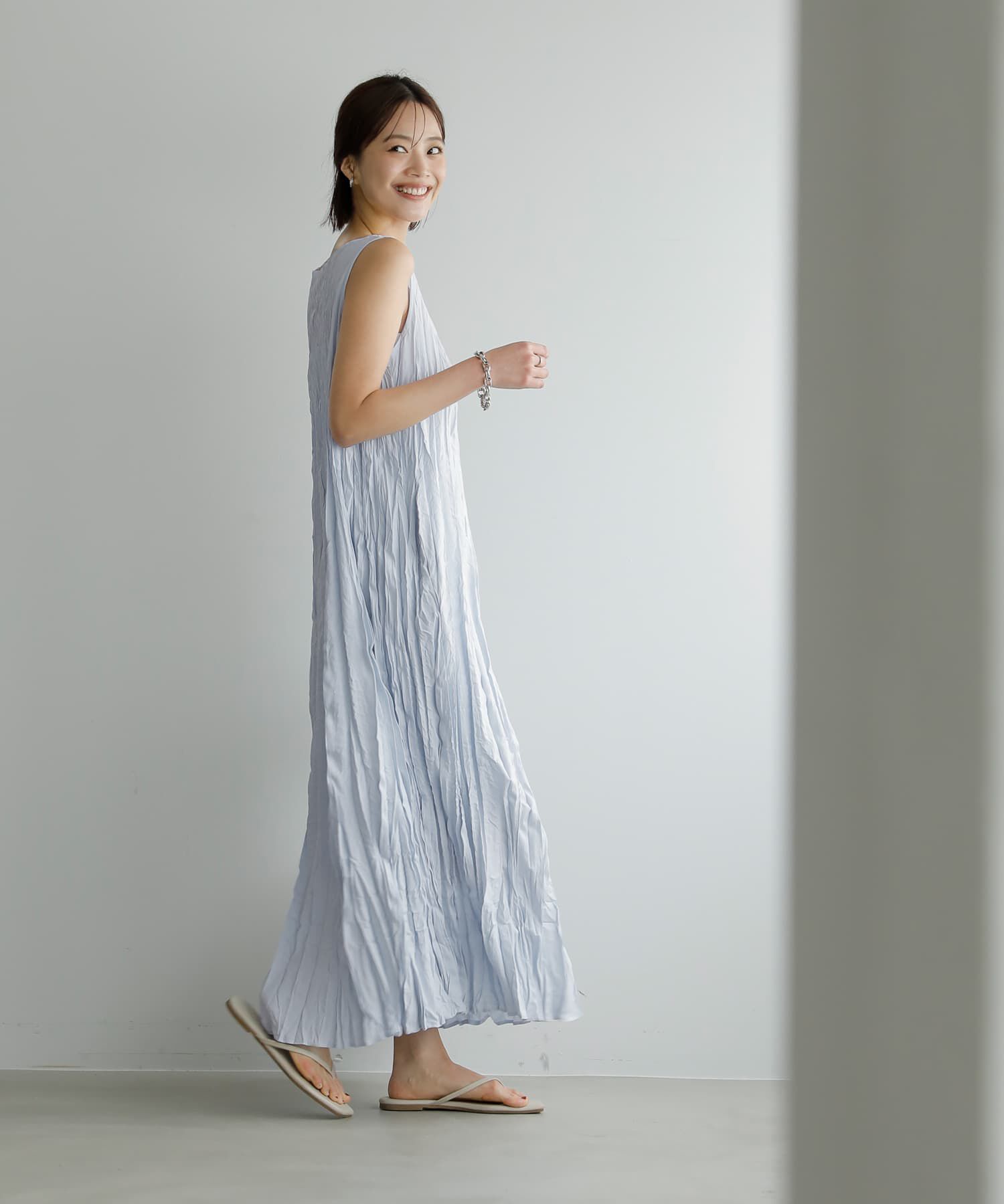 STYLE DELI「クリンクルニュアンスワンピース」|ワンピース|