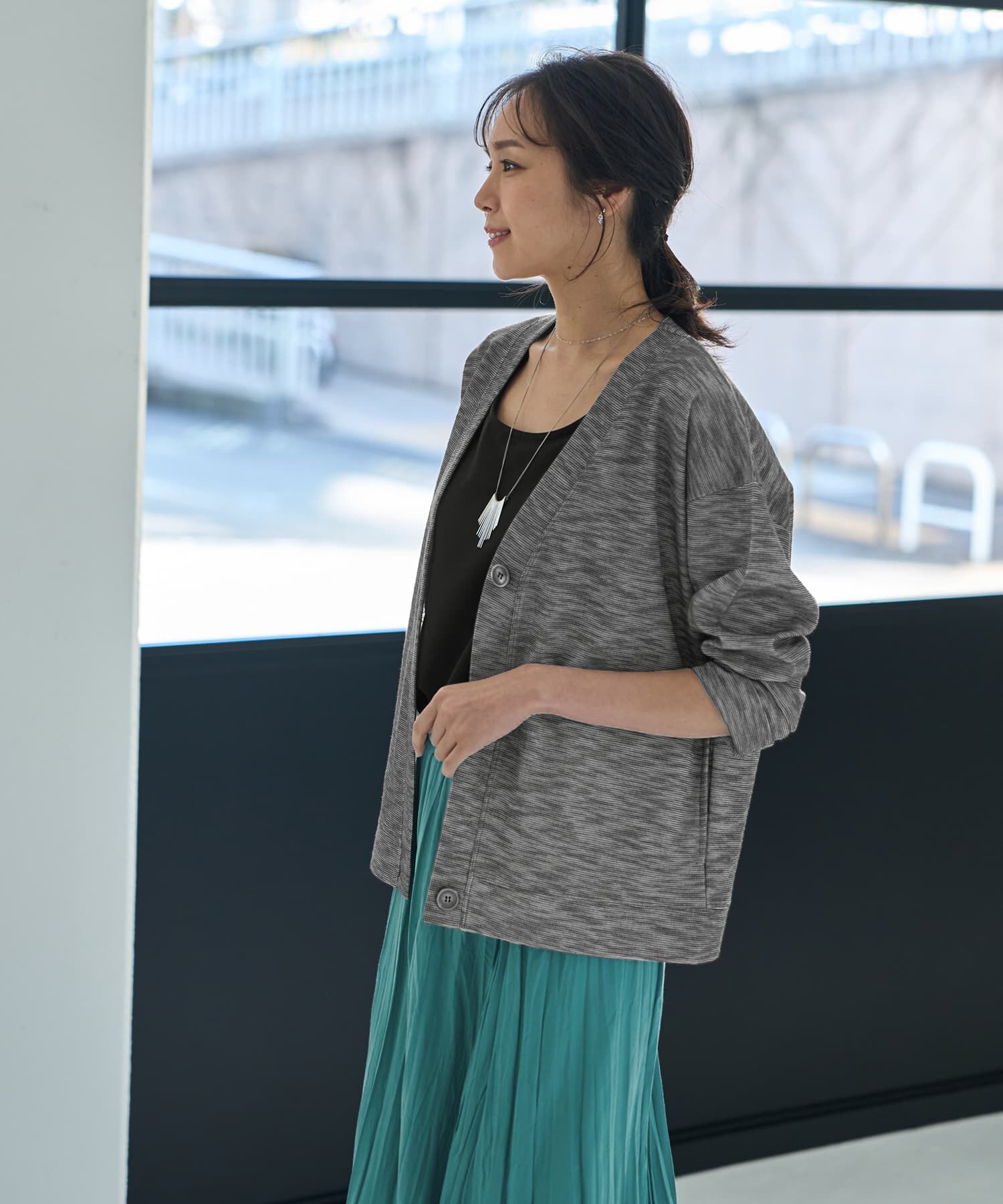 STYLE DELI「サーマル調カットソーカーディガン」|カーディガン|