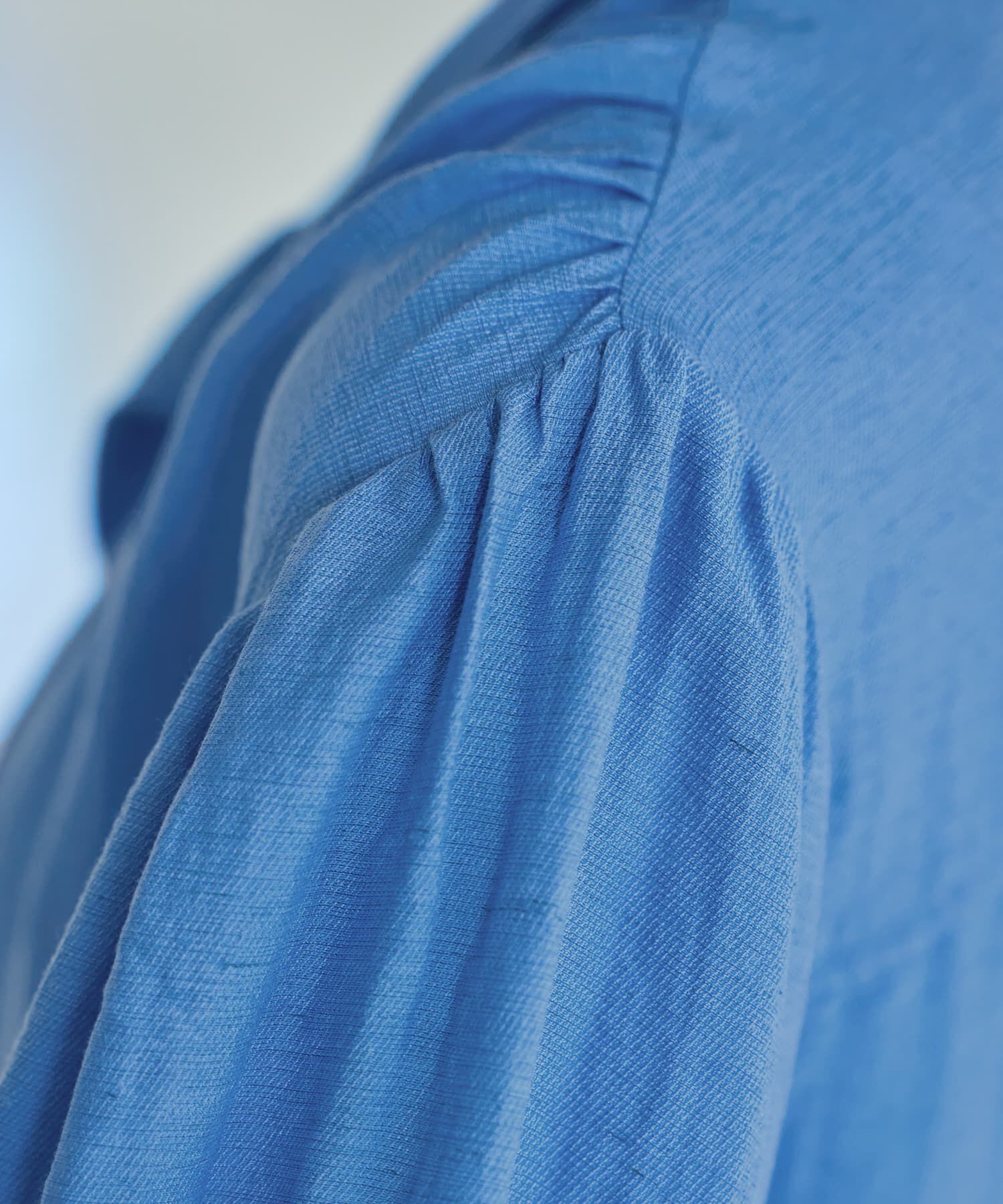 STYLE DELI「綿麻混紡ロングボウタイギャザーワンピース」|ワンピース|