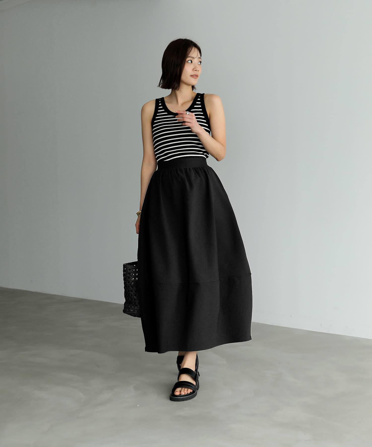 STYLE DELI「パンプキンジャージースカート」|スカート|