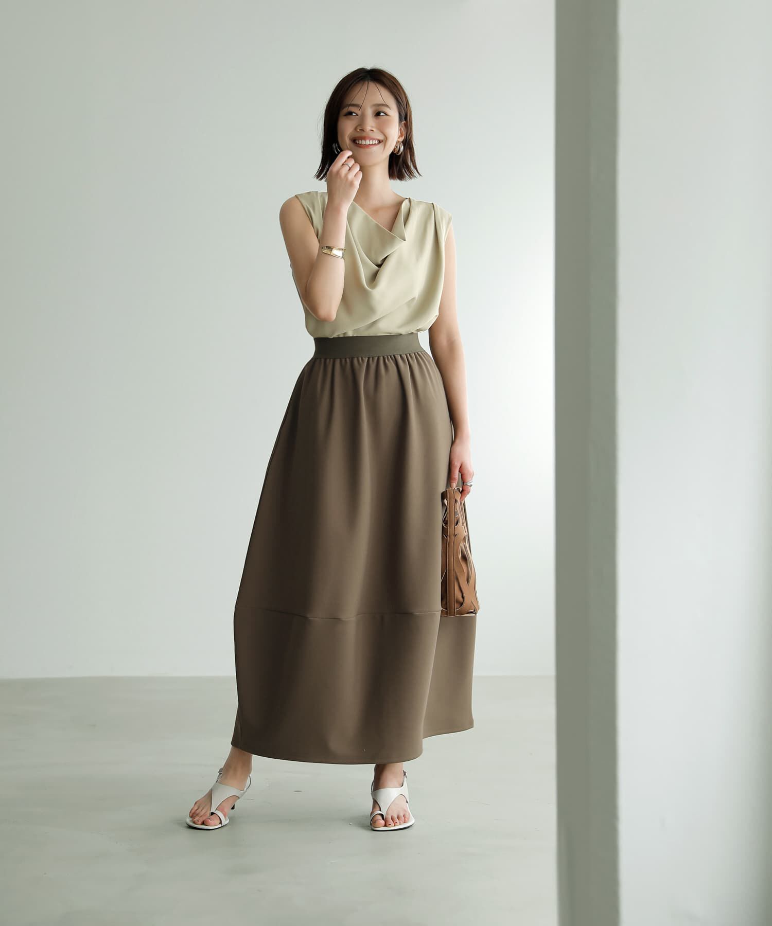 STYLE DELI「パンプキンジャージースカート」|スカート|