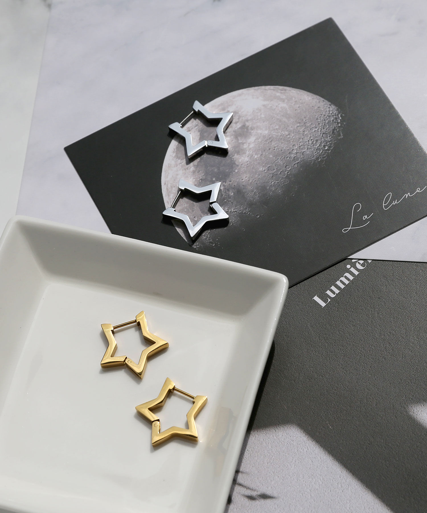 colleca la「[stainless]ステンレス・スターフープピアス〈金属アレルギー対応〉」|ピアス|