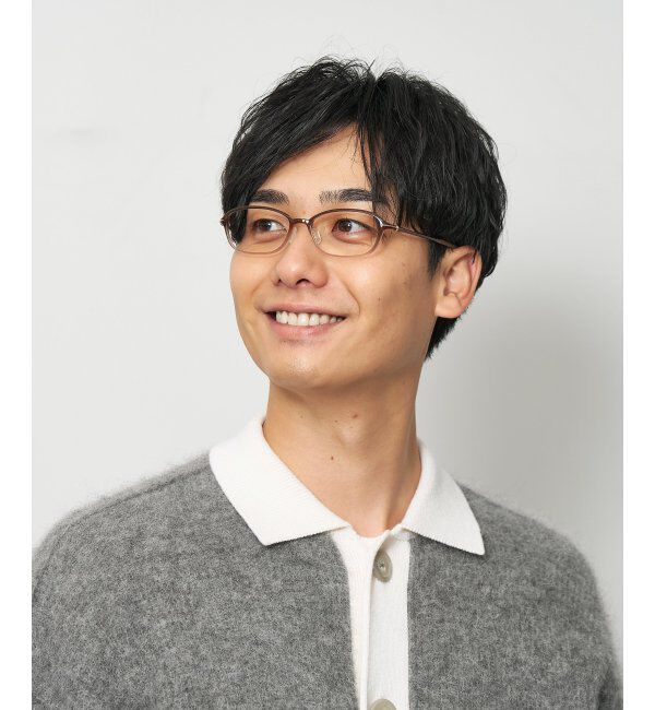  「スクエア型 軽量 メガネ ほどよい角張りシェイプでスッキリした印象/SMART SKINNY  レンズ交換券付」|メガネ|濃ブラウン1