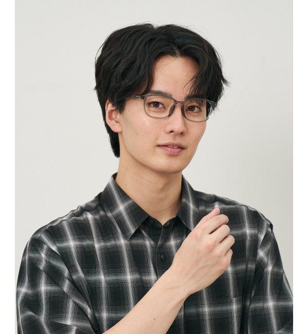  「ウェリントン型 メガネ｜クリアカラー｜伊達メガネ 度付きメガネ｜ユニセックス  レンズ交換券付」|メガネ|