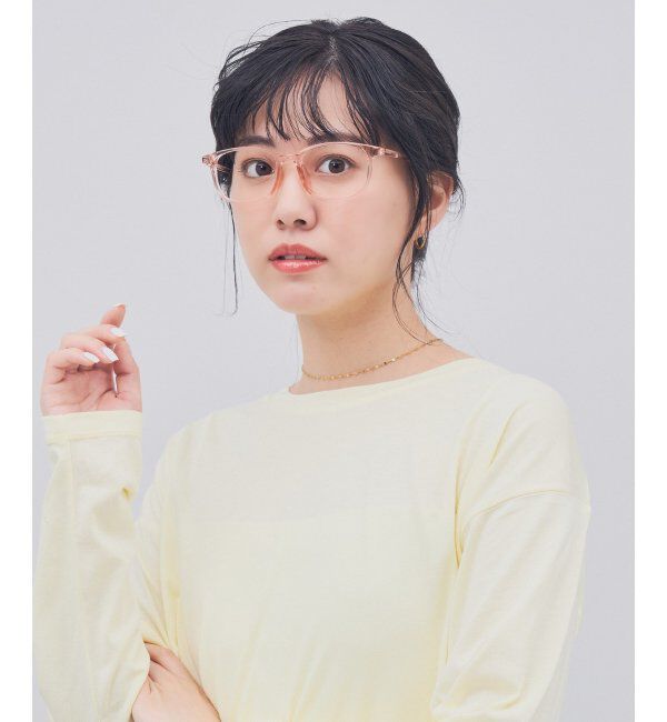  「ウェリントン型 メガネ｜クリアカラー｜伊達メガネ 度付きメガネ｜ユニセックス  レンズ交換券付」|メガネ|