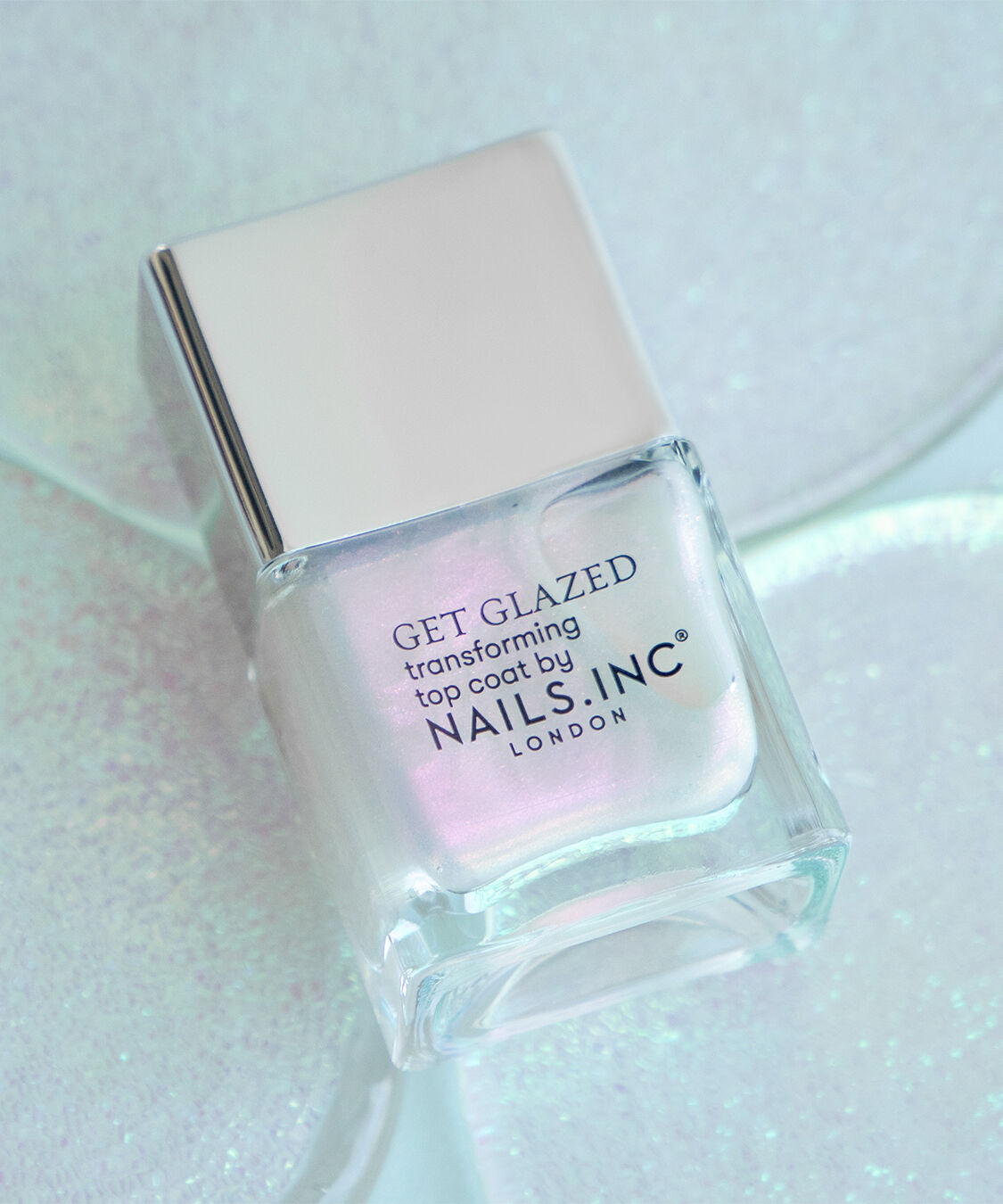 NAILS INC「GET GLAZED Shimmering Top Coat」|ネイルカラー|