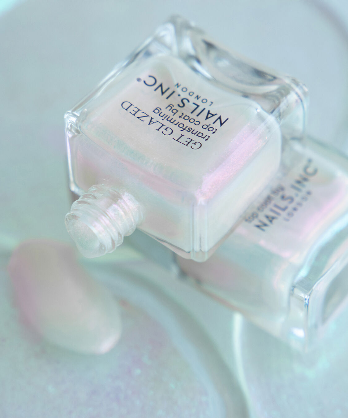 NAILS INC「GET GLAZED Shimmering Top Coat」|ネイルカラー|