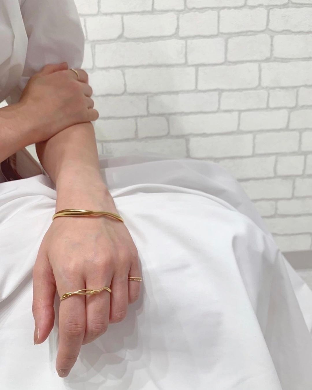  「silver925 カーブラインリバーシブル ダブルフィンガーリング (ニッケルフリー)」|リング|