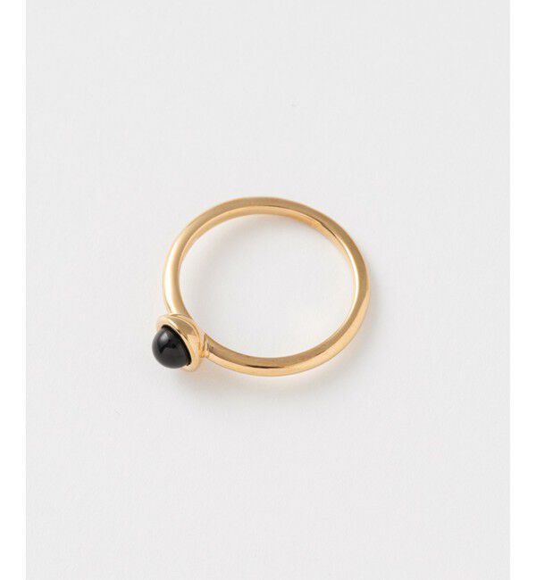 Jouete「ジェンダレスリング ブラックカルセドニー」|リング|