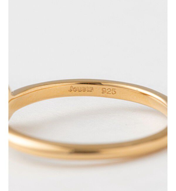 Jouete「ジェンダレスリング ブラックカルセドニー」|リング|