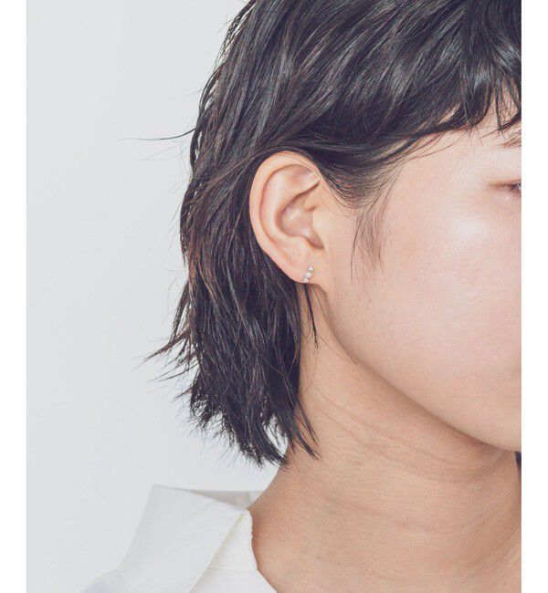 Jouete「ジルコニア&times;パール ピアス」|ピアス|