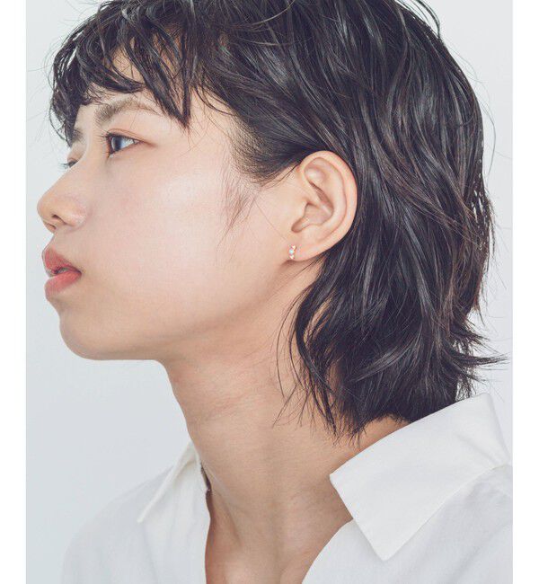 Jouete「ジルコニア&times;パール ピアス」|ピアス|