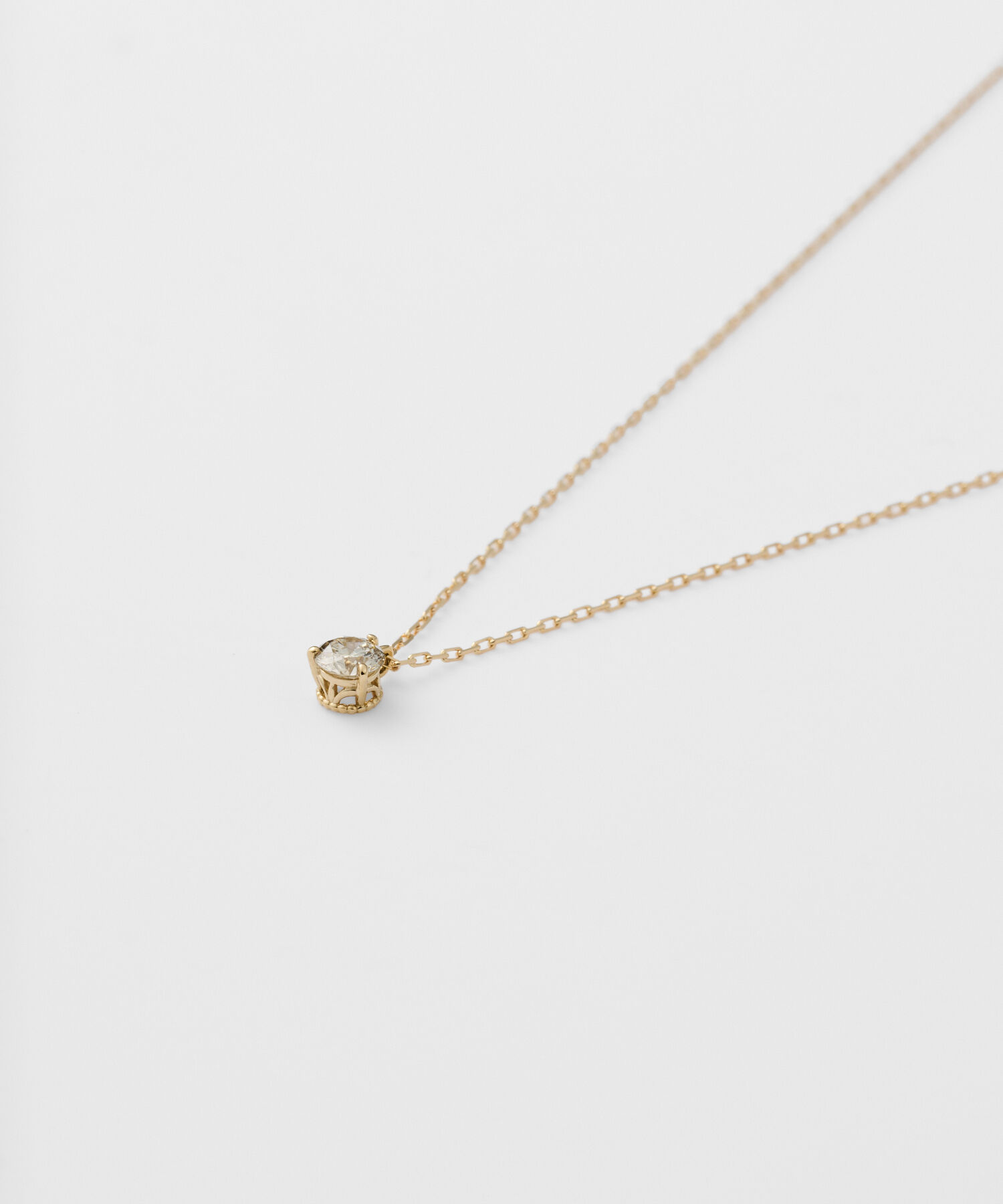 agete「K18ダイヤモンドネックレス（0.1ct）」|ネックレス|