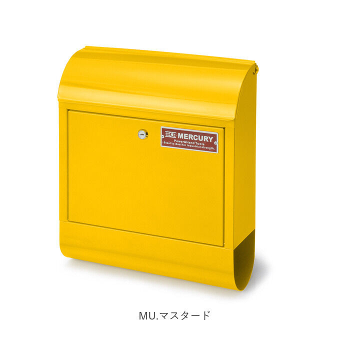 MERCURY「マーキュリー ポスト 通販 壁掛け おしゃれ 大型 郵便受け 郵便ポスト 鍵付き レトロ 郵便」|その他|