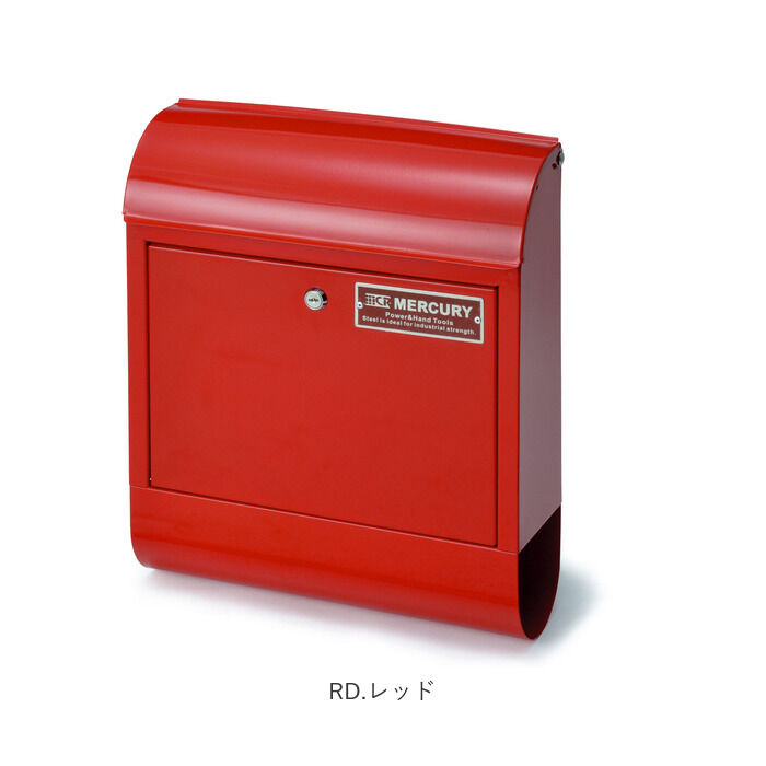 MERCURY「マーキュリー ポスト 通販 壁掛け おしゃれ 大型 郵便受け 郵便ポスト 鍵付き レトロ 郵便」|その他|