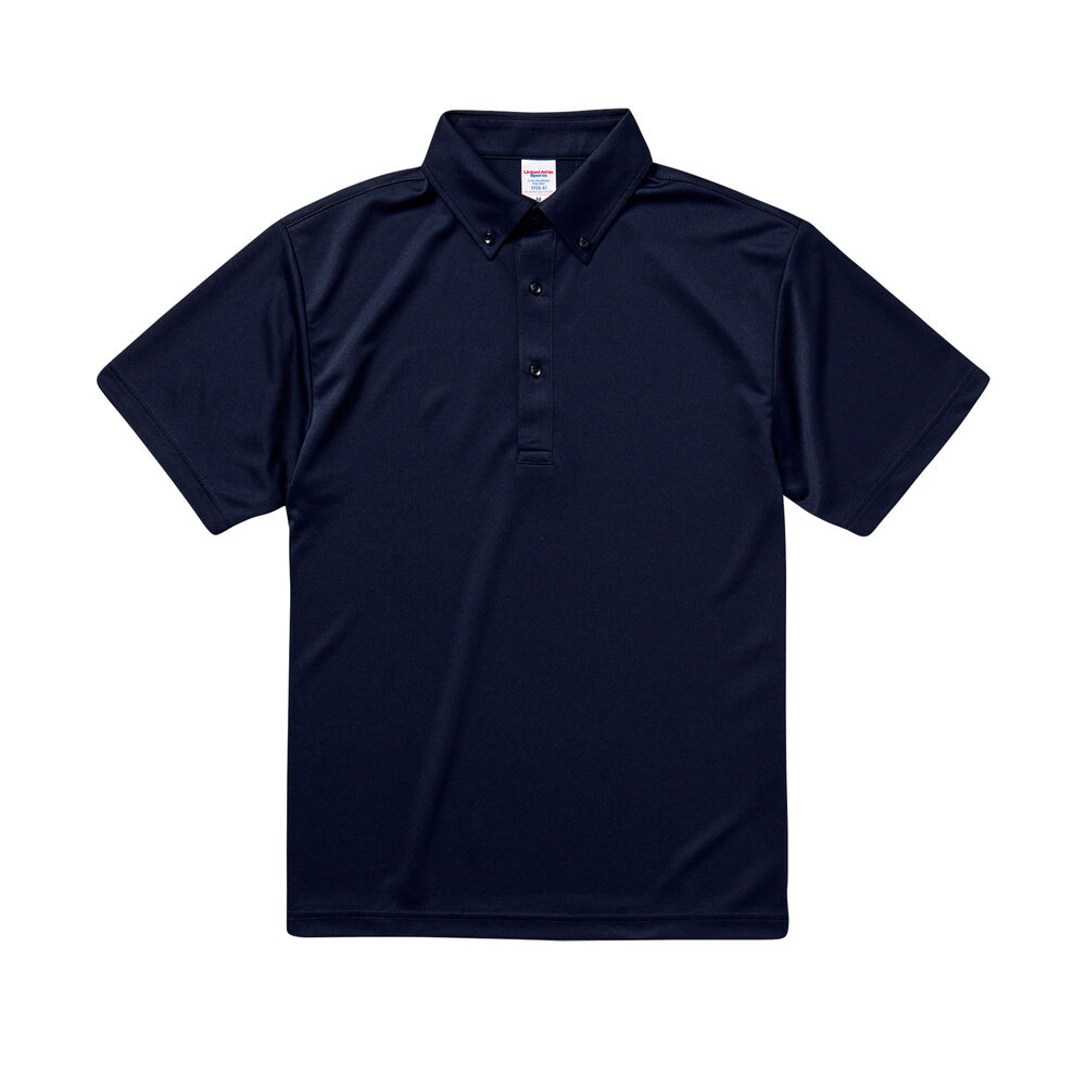 BACKYARD FAMILY「ユナイテッドアスレ ポロシャツ 通販 メンズ 半袖 レディース ボタンダウン 吸水速乾 ドライ機能」|ポロシャツ|ブルー2