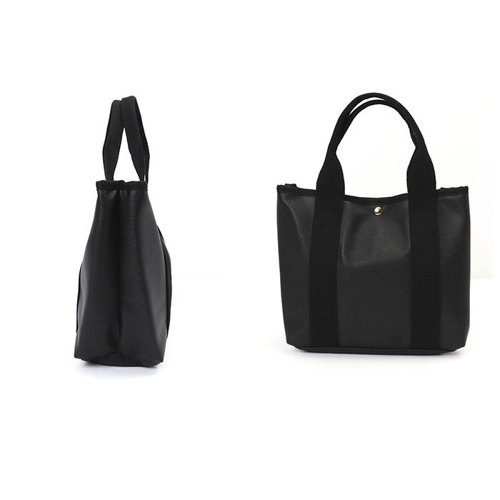 BACKYARD FAMILY「トートバッグ レディース 通販 おしゃれ 合皮ファスナー仕切りトート 小さめ フェイク レザー」|トートバッグ|