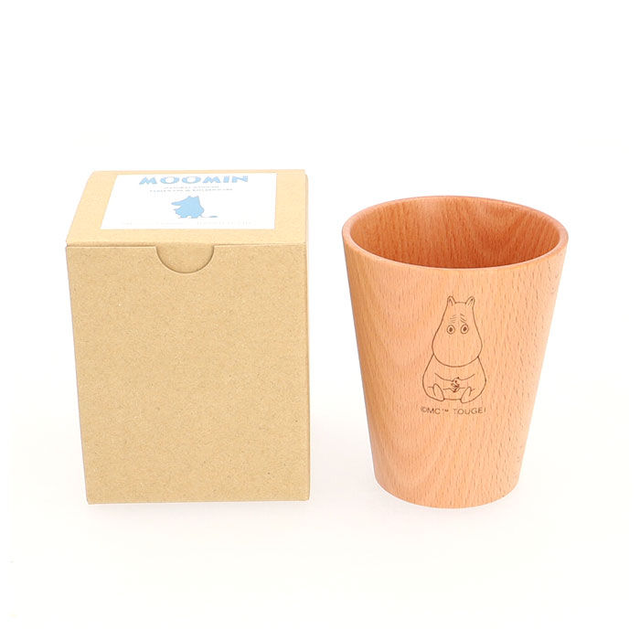 BACKYARD FAMILY「ムーミン 食器 通販 木製 コップ カップ ストレートコップ L 北欧 MOOMIN 木製食器」|グラス・マグカップ|