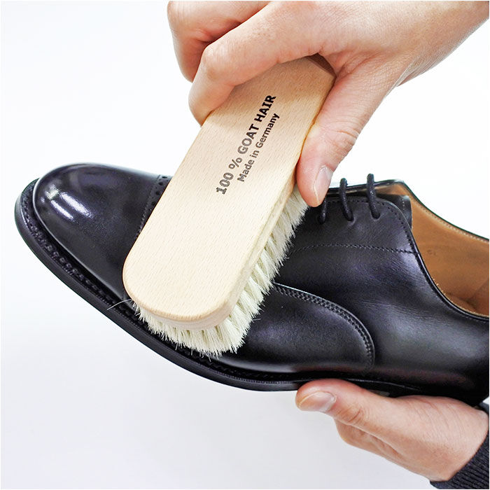 BACKYARD FAMILY「靴 ブラシ ドイツ製 楽天 ゴートヘア 山羊毛ブラシ 靴ブラシ 靴用ブラシ 靴磨きブラシ 靴みがき」|シューケア|