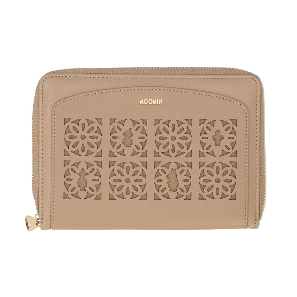 BACKYARD FAMILY「ムーミン グッズ RMPS-04 通販 マルチケース 母子手帳ケース 通帳ケース パスポートケース」|名刺入れ・カードケース|ベージュ1