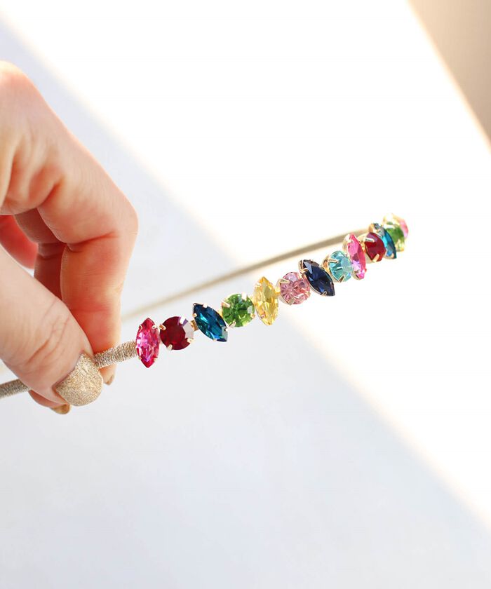 BACKYARD FAMILY「Rora カチューシャ 通販 ビジュー キラキラ 68672302 髪飾り ヘッドドレス 子供」|その他|