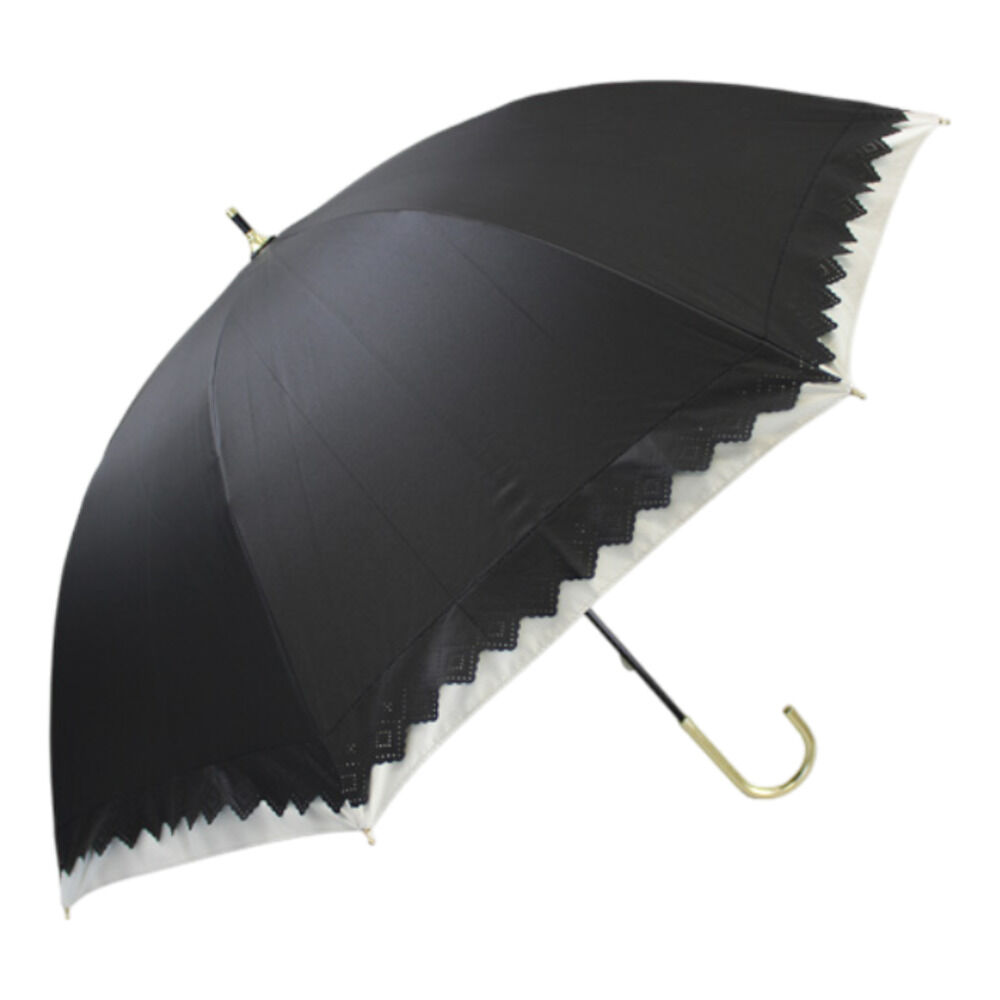 BACKYARD FAMILY「晴雨兼用傘 長傘 遮熱 レディース 通販 傘 晴雨兼用 一級遮光 日傘 雨傘 かさ カサ 50cm」|傘|ブラック1