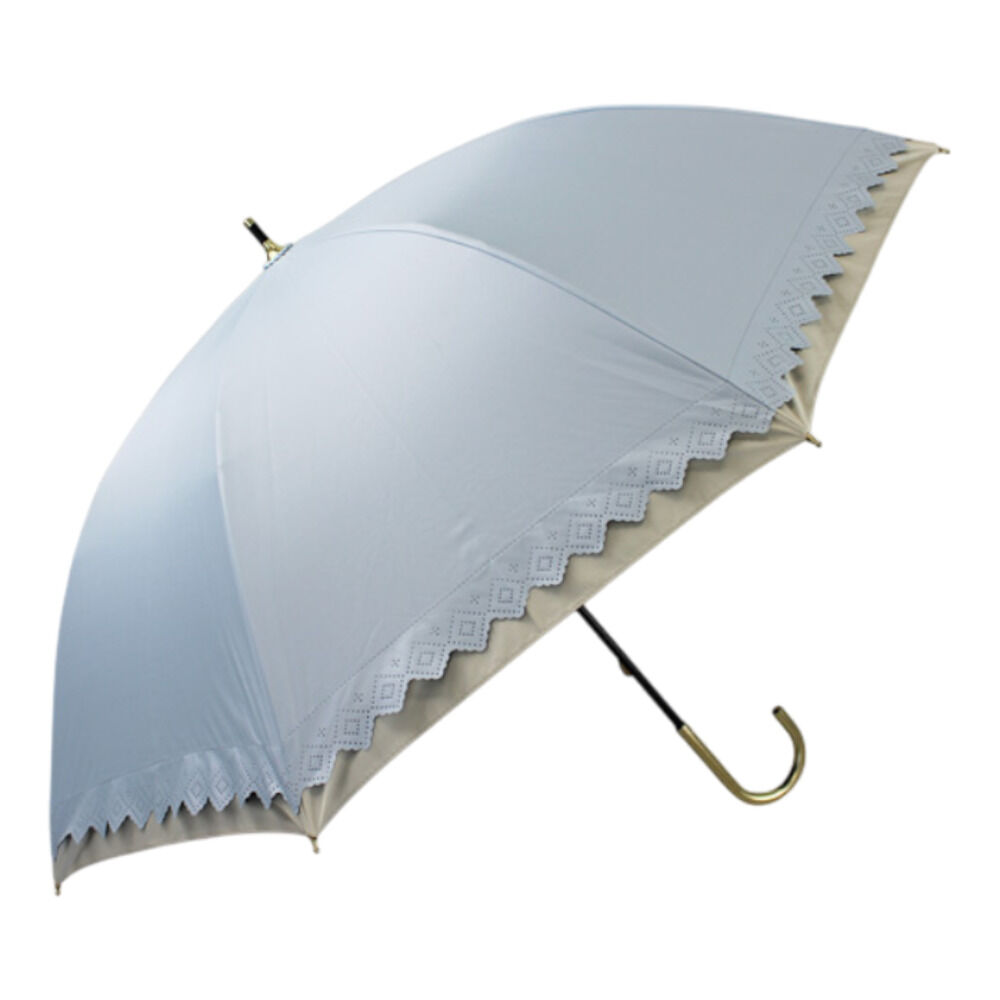 BACKYARD FAMILY「晴雨兼用傘 長傘 遮熱 レディース 通販 傘 晴雨兼用 一級遮光 日傘 雨傘 かさ カサ 50cm」|傘|ブルー1