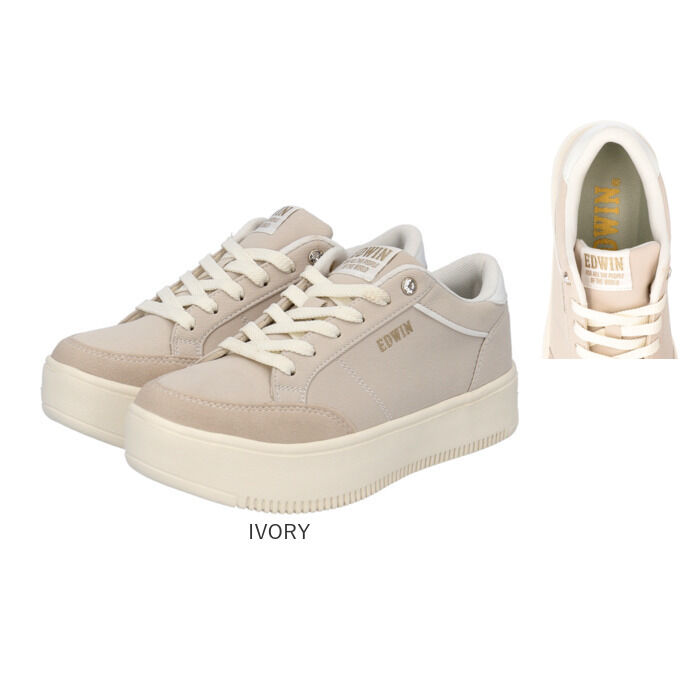 BACKYARD FAMILY「EDWIN スニーカー EDW4325 エドウィン 通販 レディース ローカットスニーカー 軽量」|スリッポン|