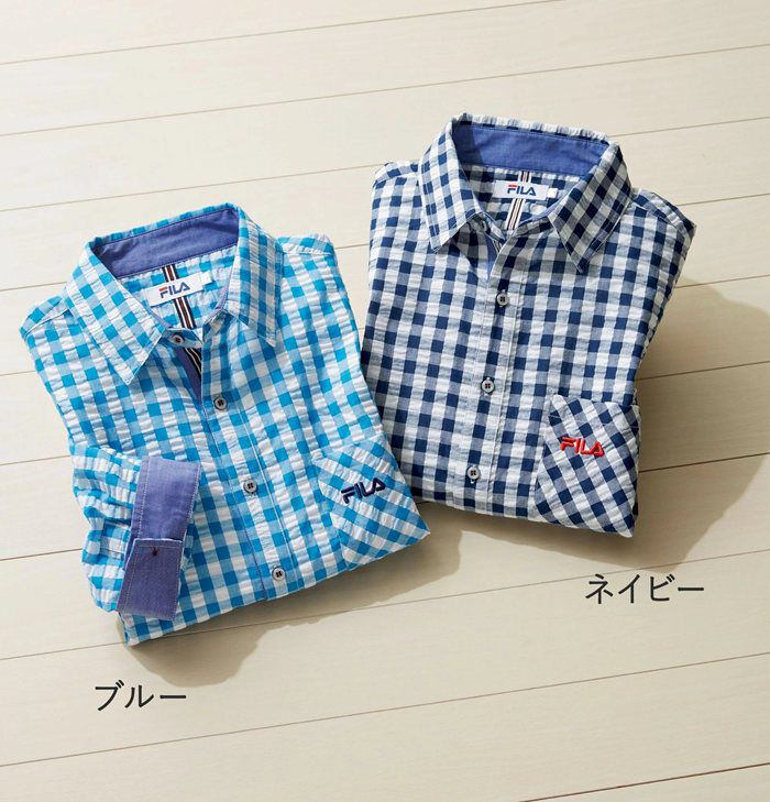 BACKYARD FAMILY「シャツ メンズ カジュアル 通販 ギンガムチェックシャツ ７分袖シャツ ７分袖 メンズシャツ」|その他|