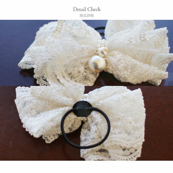 BACKYARD FAMILY「Rora ヘアゴム キッズ 通販 ノンノン 髪ゴム 髪飾り 髪留め リボン レース 大きい パール」|その他|