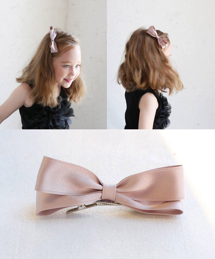 BACKYARD FAMILY「ヘアクリップ 大きめ リボン 通販 ヘア クリップ ヘアピン 髪飾り 髪留め キッズ 女の子 子供」|その他|