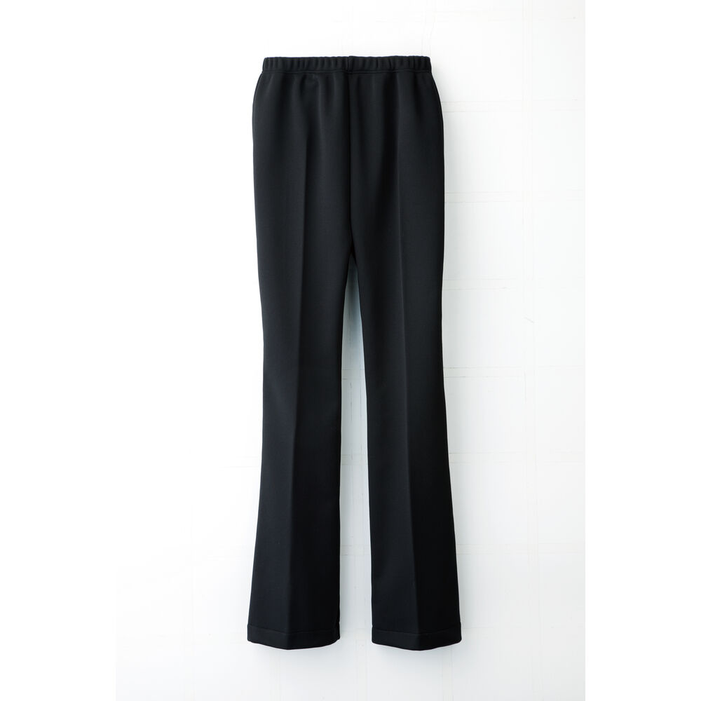 BACKYARD FAMILY「裏起毛 パンツ レディース 通販 裏起毛パンツ 美脚パンツ ズボン ボトムス 蓄熱 あったか」|その他|ブラック1