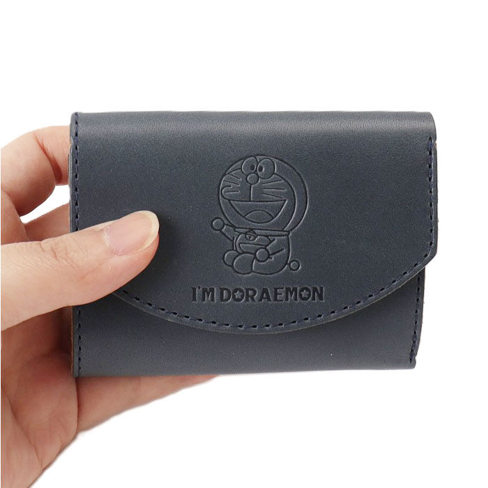 BACKYARD FAMILY「三つ折り財布 革 通販 日本製 ドラえもん ドラエモン 本革 牛革 ミニウォレット 三つ折り」|財布|