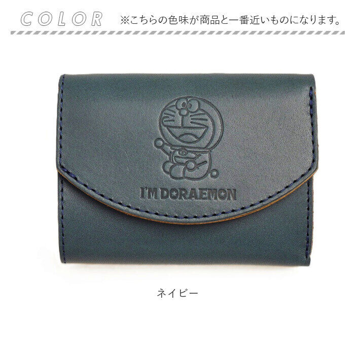 BACKYARD FAMILY「三つ折り財布 革 通販 日本製 ドラえもん ドラエモン 本革 牛革 ミニウォレット 三つ折り」|財布|