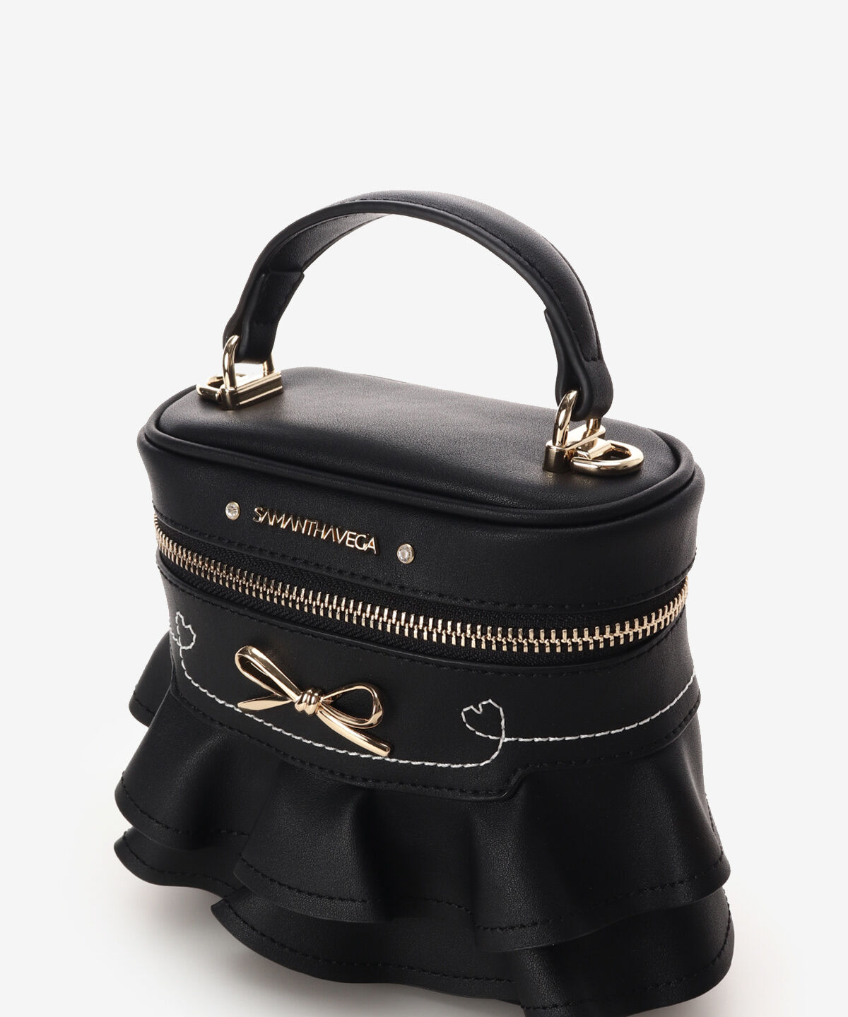 Samantha Vega「フリルリボンバニティーバッグ」|ショルダー・メッセンジャー|