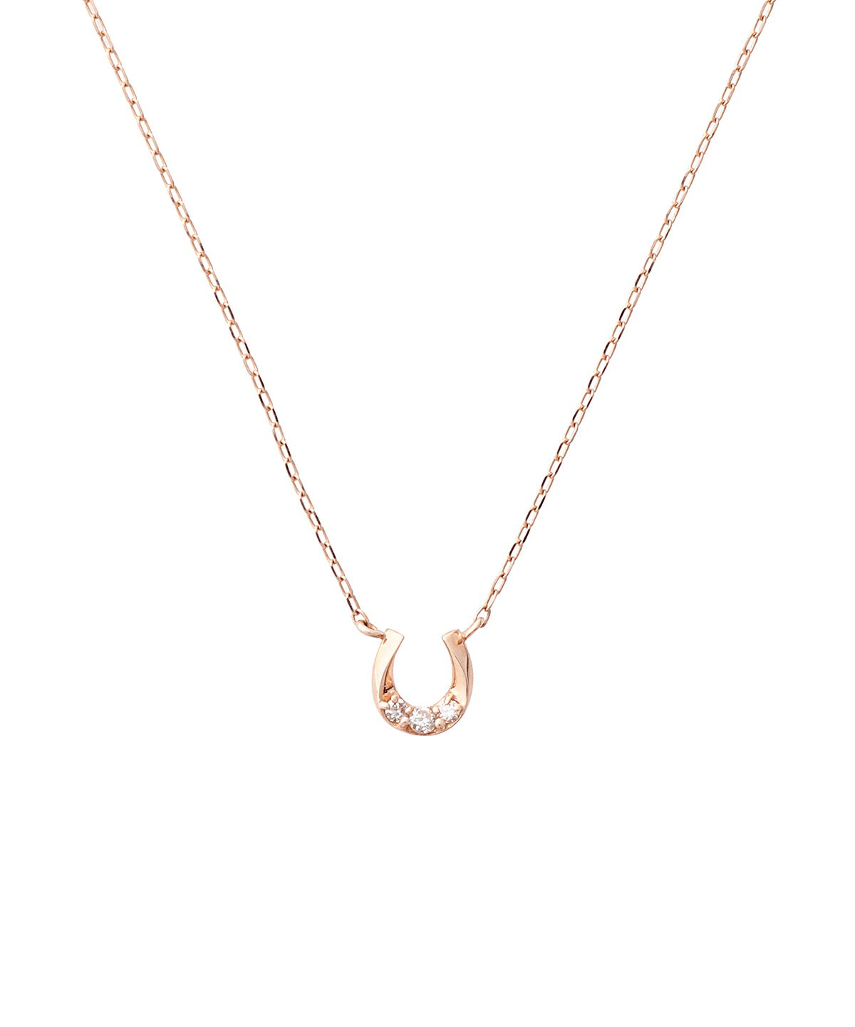 Samantha Tiara「K10 PG 馬蹄ネックレス」|ネックレス|K10 PG