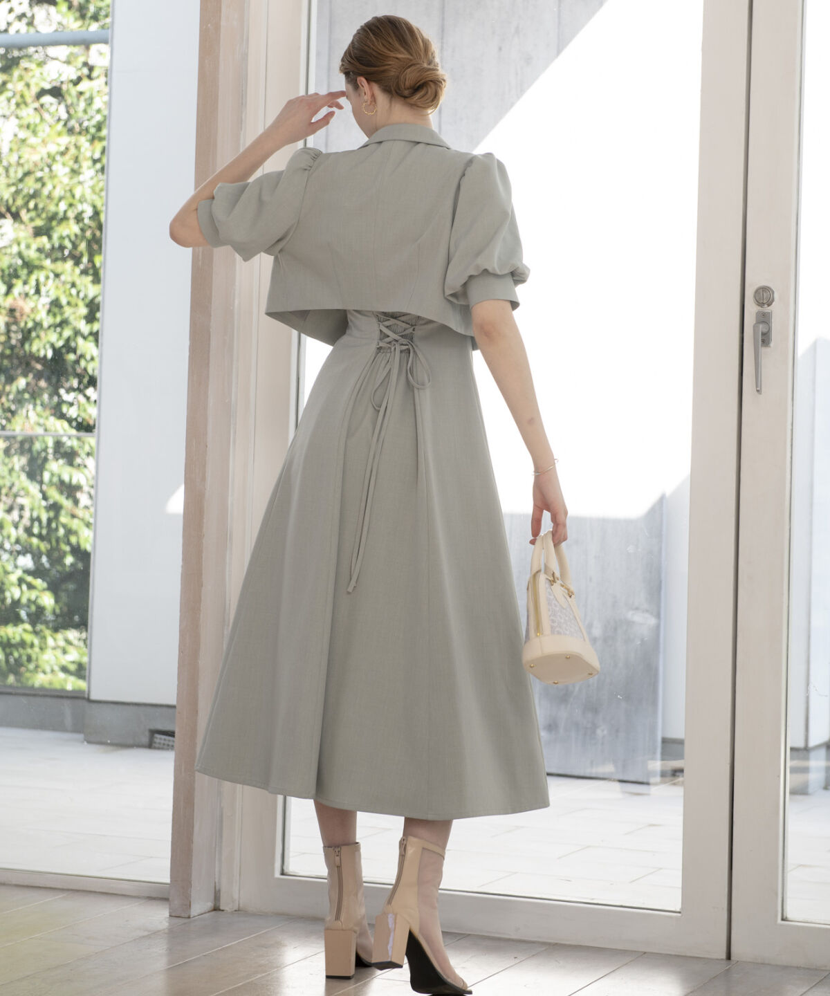 アンドクチュール「ショートダブルジャケット＋キャミワンピース」|ワンピース|