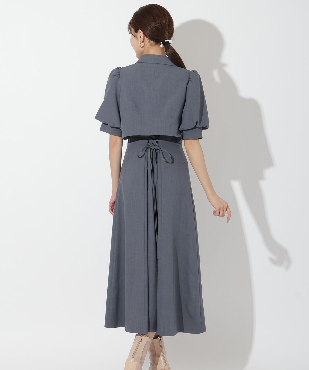 アンドクチュール「ショートダブルジャケット＋キャミワンピース」|ワンピース|