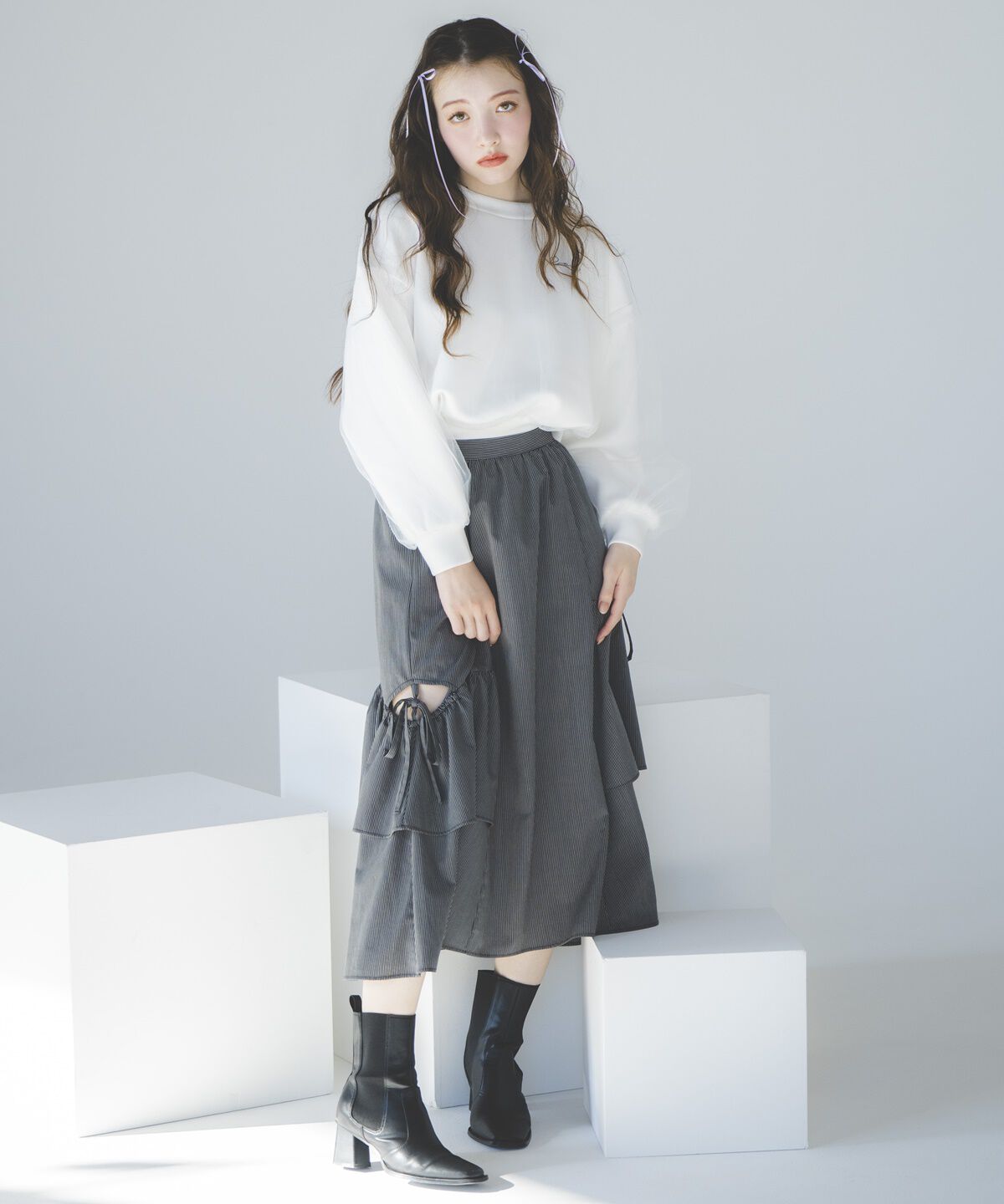 REDYAZEL「チュールレイヤードトップス」|その他|