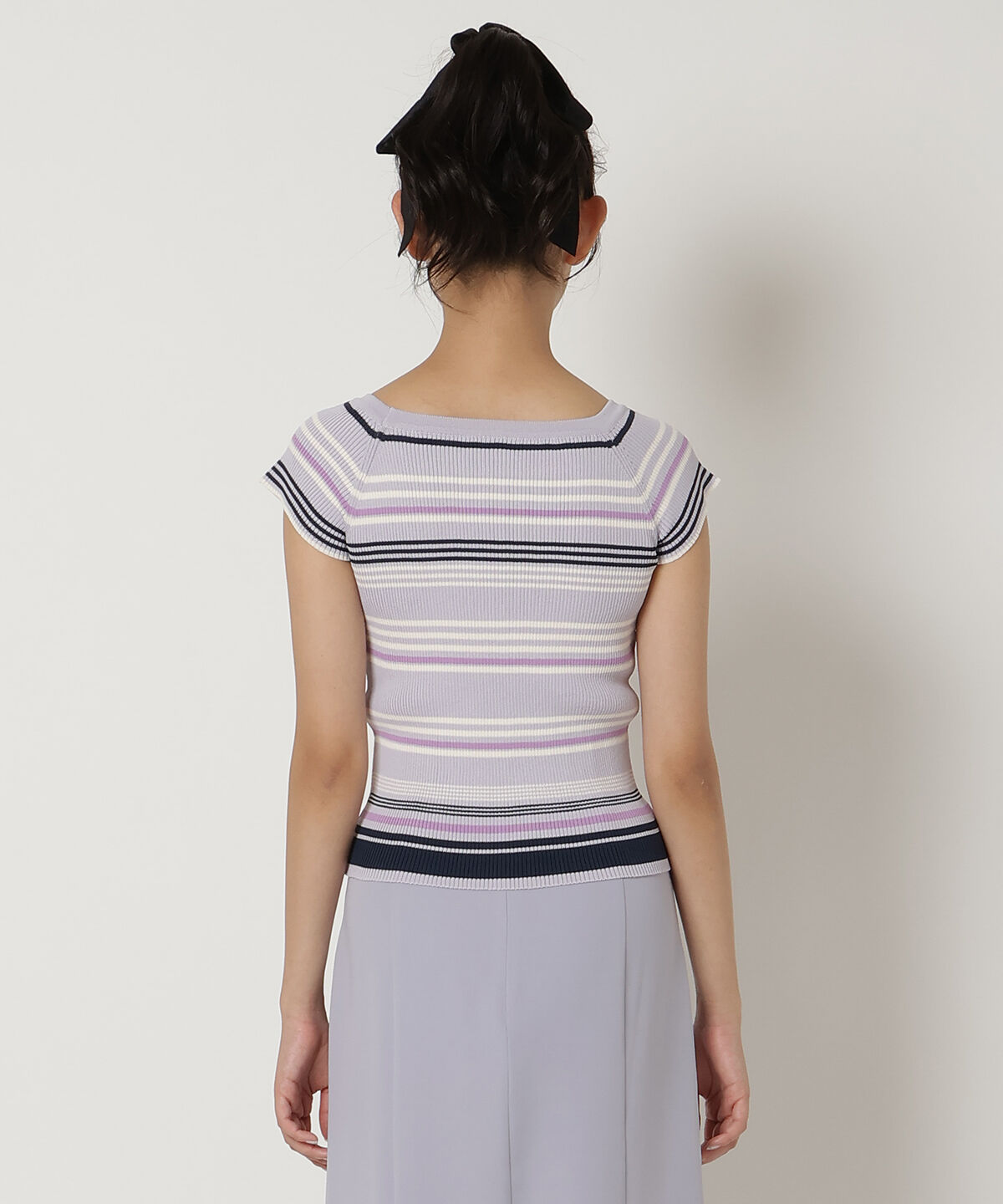 REDYAZEL「ボーダーリブニット」|ニット・セーター|