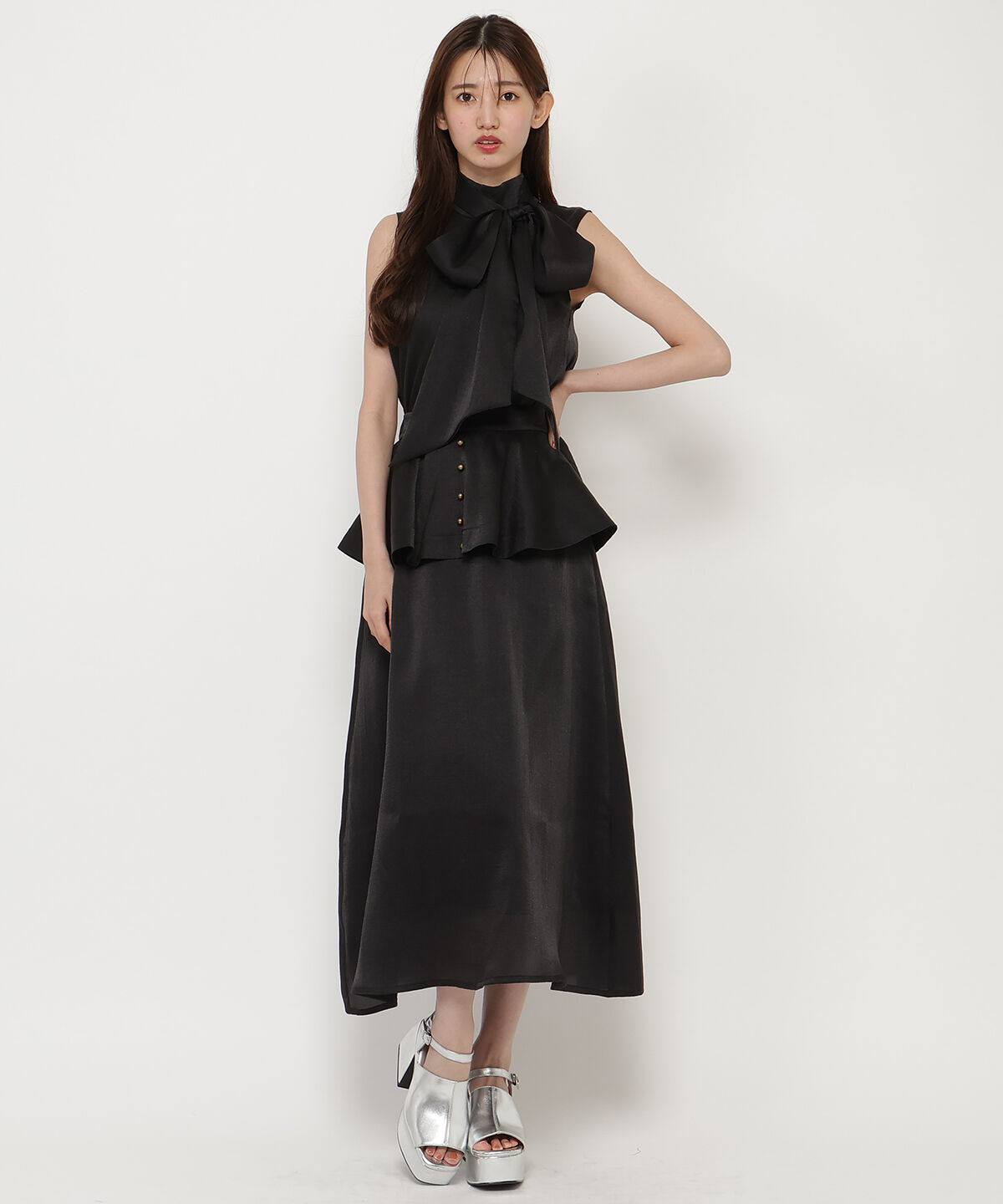 REDYAZEL「ボウタイノースリブラウス」|シャツ・ブラウス|