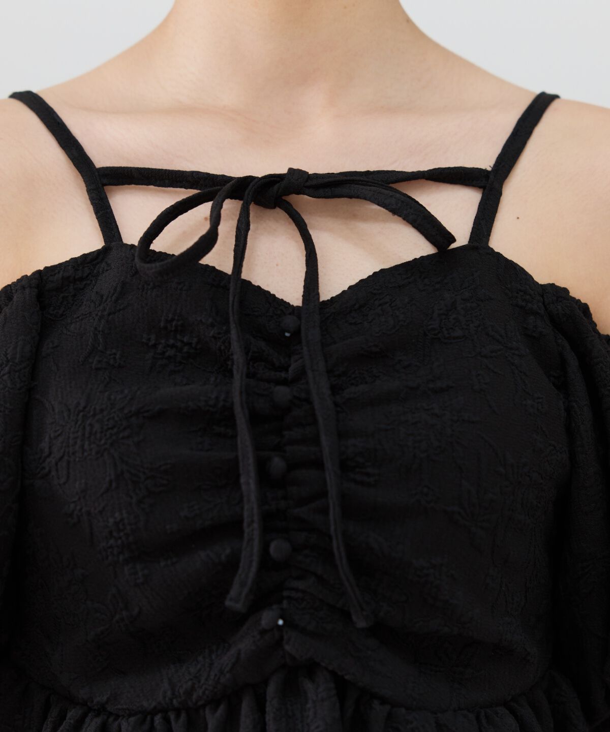 REDYAZEL「２WAYジャガードペプラムトップス」|シャツ・ブラウス|