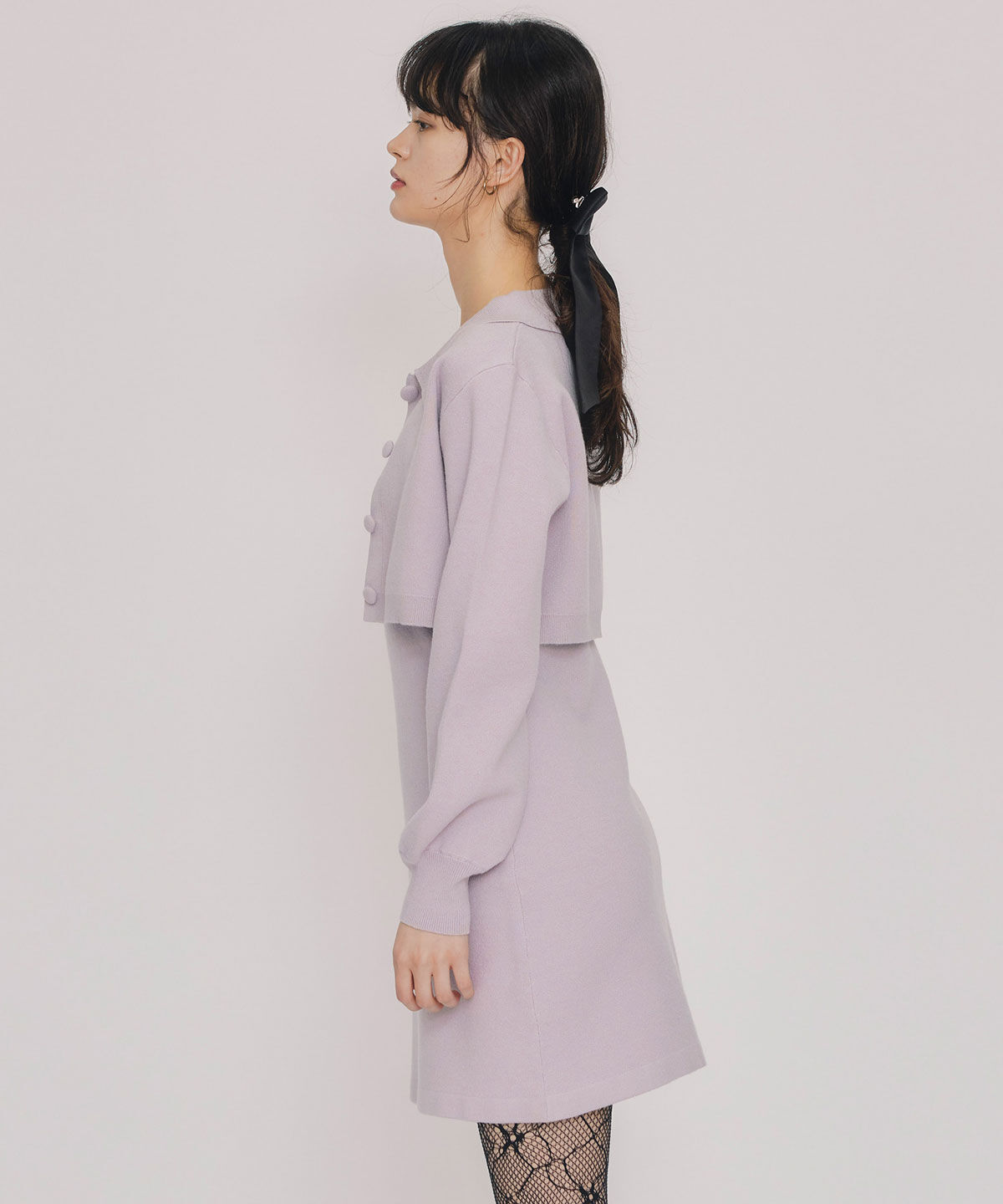 REDYAZEL「ｸﾗｼｶﾙﾆｯﾄｶｰﾃﾞｨｶﾞﾝ&times;ｷｬﾐｿｰﾙﾆｯﾄﾜﾝﾋﾟｰｽｾ  」|ワンピース|