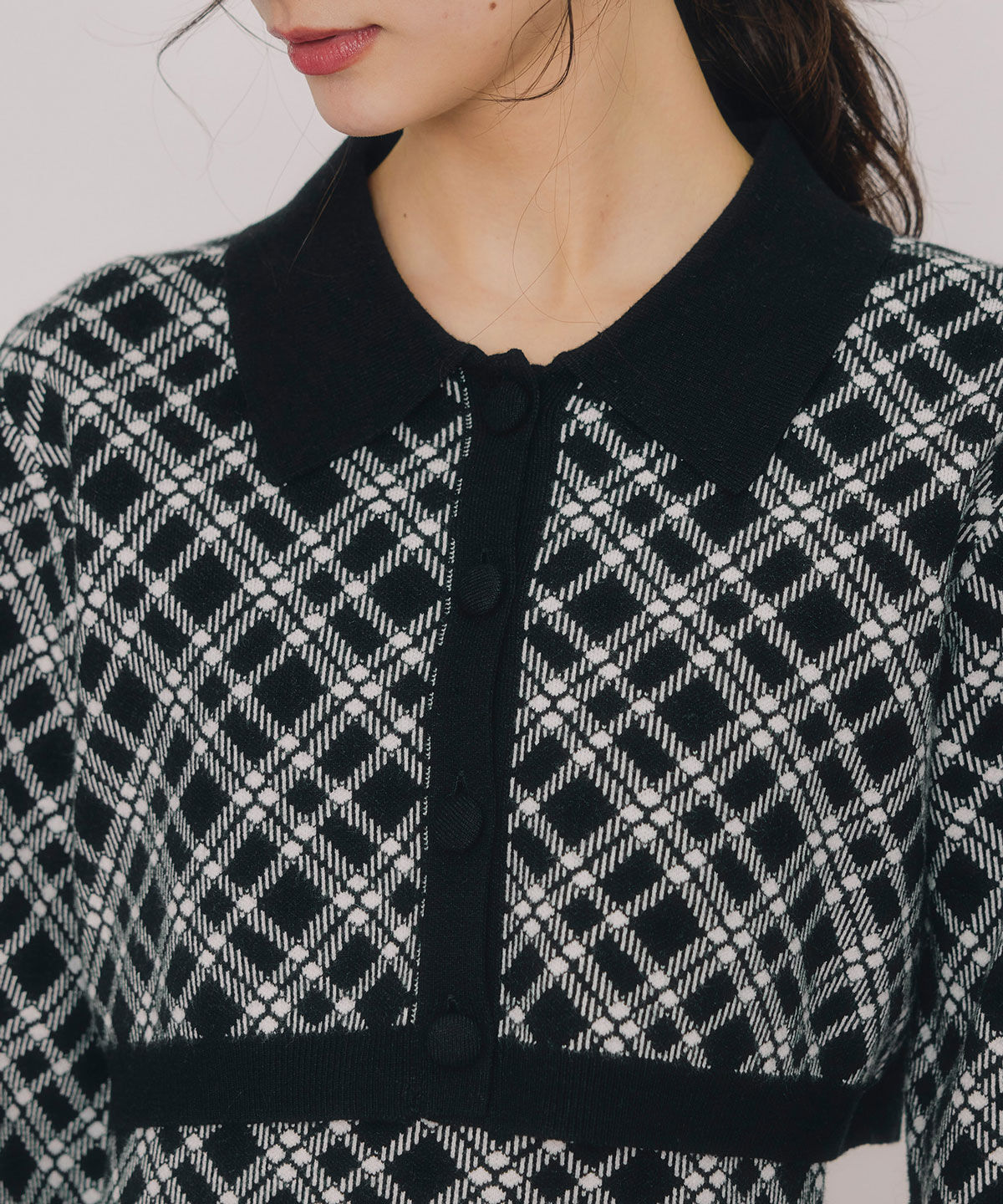 REDYAZEL「ｸﾗｼｶﾙﾆｯﾄｶｰﾃﾞｨｶﾞﾝ&times;ｷｬﾐｿｰﾙﾆｯﾄﾜﾝﾋﾟｰｽｾ  」|ワンピース|