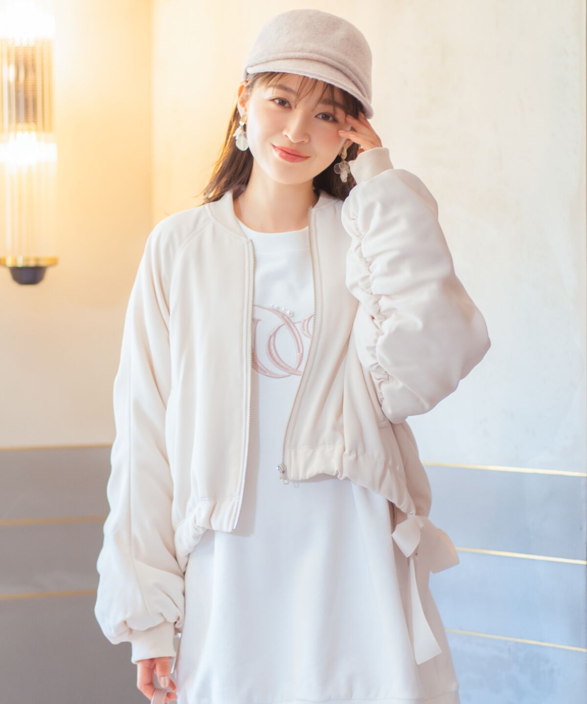 WILLSELECTION「サイドリボンボリューム袖ブルゾン」|ブルゾン・スタジャン|ﾗｲﾄﾍﾞｰｼﾞｭ