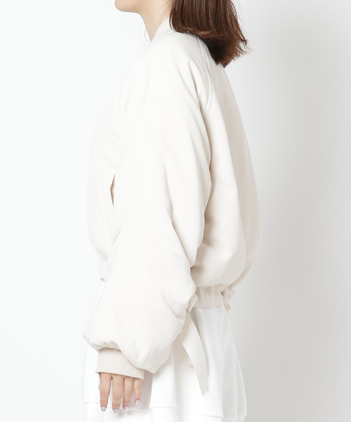 WILLSELECTION「サイドリボンボリューム袖ブルゾン」|ブルゾン・スタジャン|